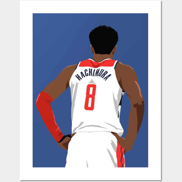 Rui Hachimura Back-To Wall Art by rattraptees